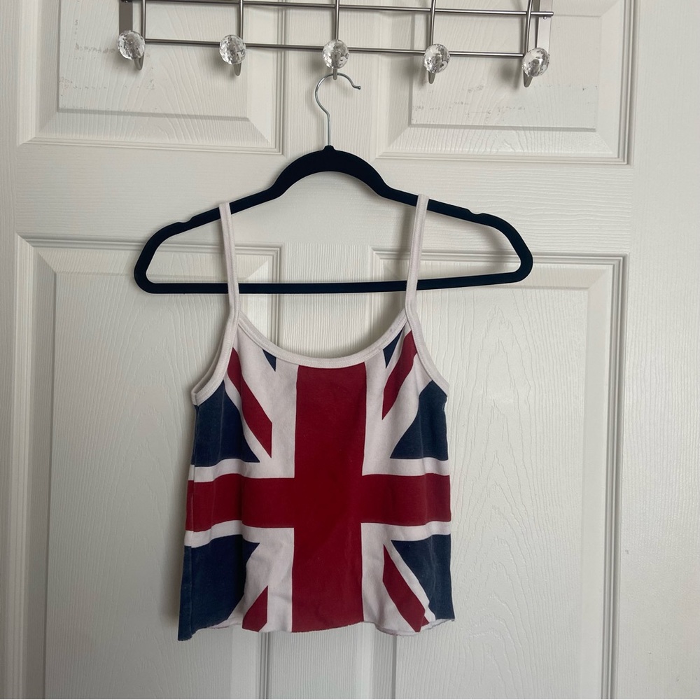 Brandy Melville Union Jack Flag Tank Top